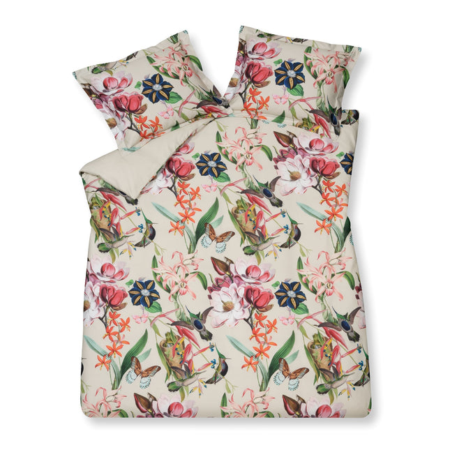 Funda nórdica FLOWER MIX Crema Tan 200x220 cm (algodón satinado)