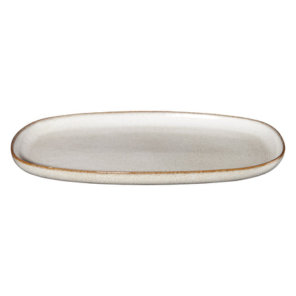 SAISONS flacher Teller oval 31 cm Sand