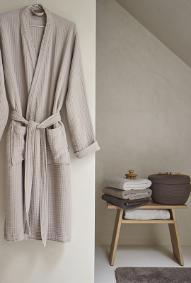 LONDON bathroom textiles Truffle