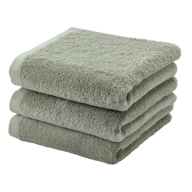 LONDON handdoek Thyme 55x100 cm (set/3)