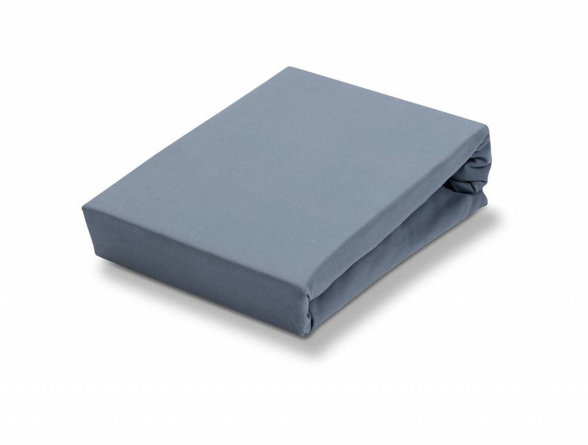 JERSEY SOFT topper fitted sheet Dusty Blue