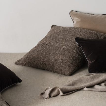 Fodera per cuscino BOUCLE Espresso 50x50 cm