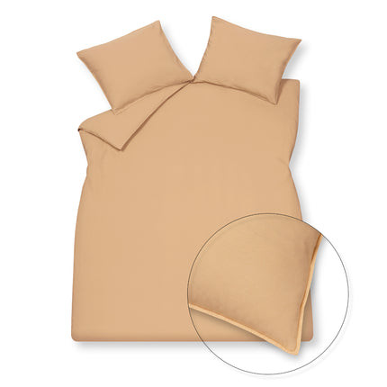 Housse de couette COTON LAVÉ 200x220 cm Apricot Blush (coton)