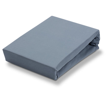 Drap-housse fendu JERSEY SOFT Dusty Blue