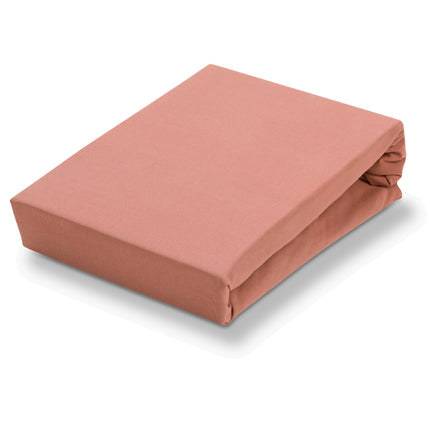 Sábana bajera ajustable con topper dividido JERSEY SOFT Brick Dust