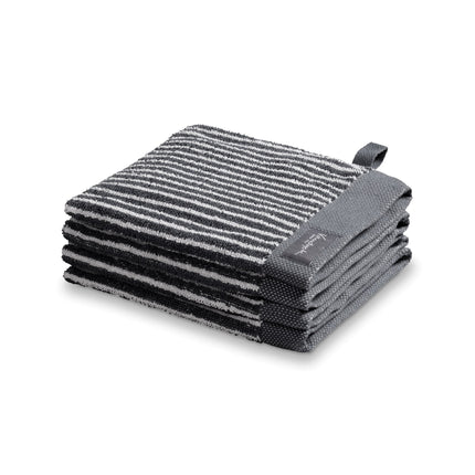<tc>HOME</tc> Waschlappen Petit Ligne Off Schwarz (Set/6)