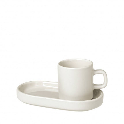 PILAR 2 Espressotassen 50 ml mit Moonbeam-Untertasse