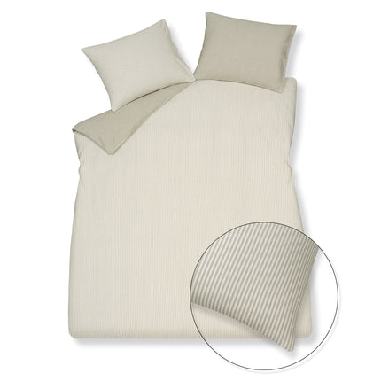 HOME Salerno dekbedovertrek Sage Green 140x220 cm