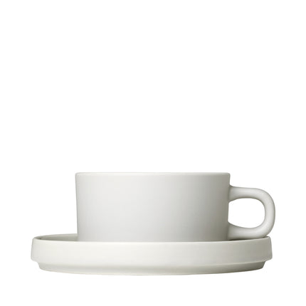 PILAR 2 tea cups 170ml with Moonbeam saucer