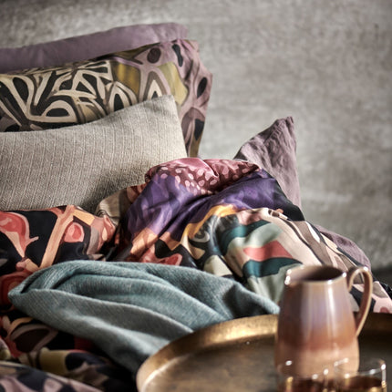 <tc>HOME</tc> Benevento plaid perleblå 130x220 cm