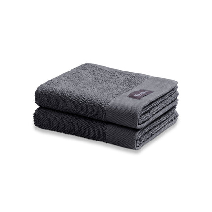 Gastendoek HOME Uni Off Black-198 (set/6)