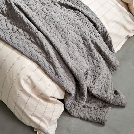 Copripiumino <tc>HOME</tc> Puglia Cream Tan 200x220 cm (cotone percalle)