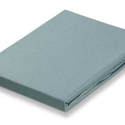 SATIN SOFT fitted sheet Pearl Blue
