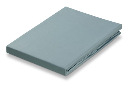 SATIN SOFT fitted sheet Pearl Blue