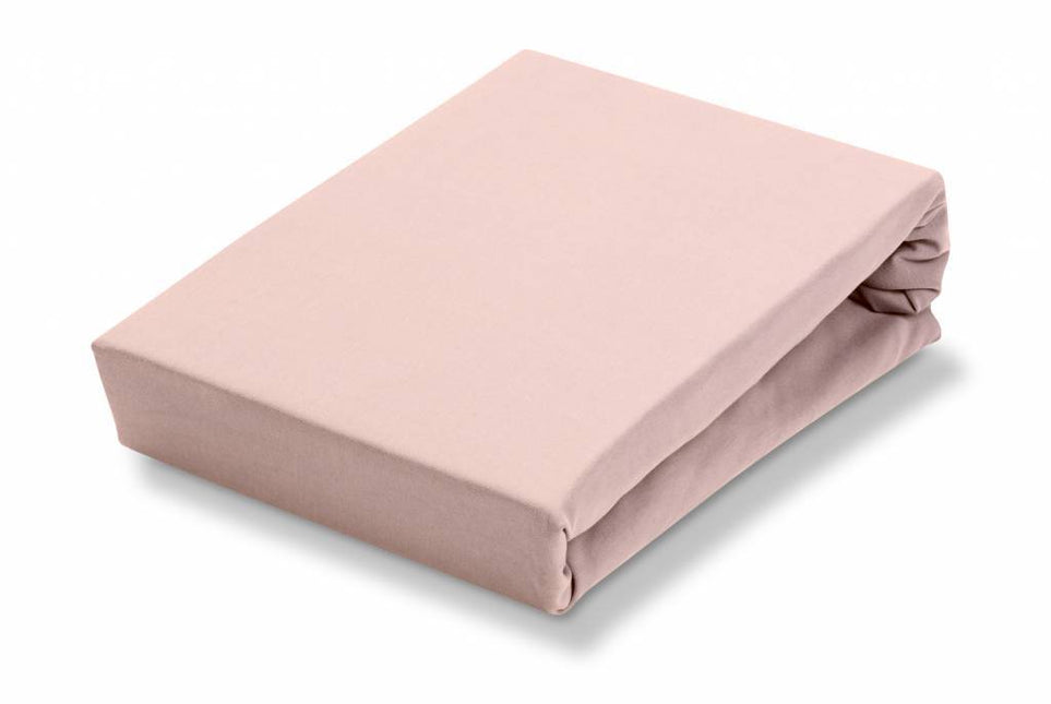 JERSEY SUPREME topper fitted sheet Sepia Pink