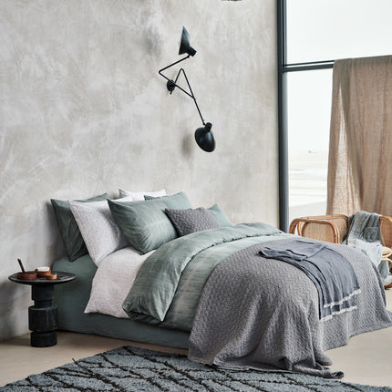 Couvre-lit PURE 10 Gris Acier 180x260 cm