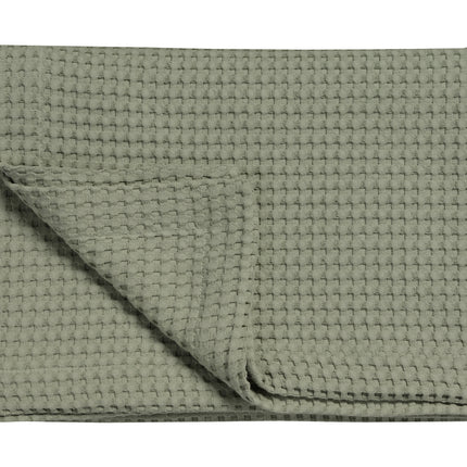 <tc>HOME</tc> Copriletto in piqué verde oliva chiaro 270x250 cm