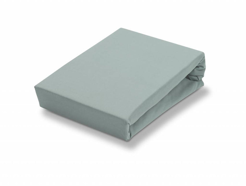 JERSEY SUPREME topper fitted sheet Celadon Green