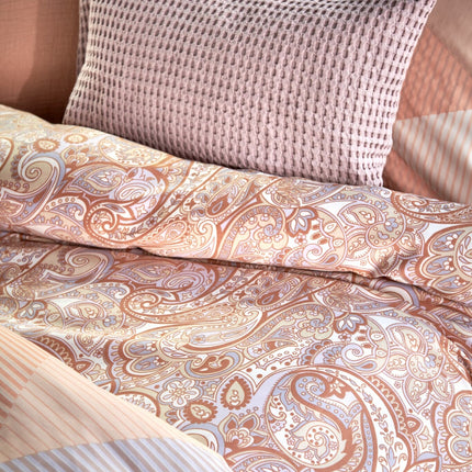 Bettbezug GLAZE Apricot Blush 140x220 cm (Satin-Baumwolle)