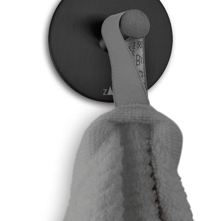 PECO towel hook self-adhesive (black)