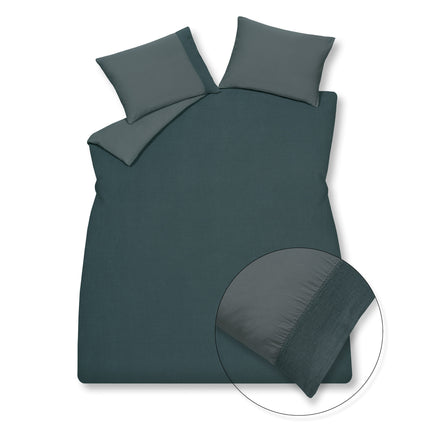 Housse de couette PURE 07 Oceanview 140x220 cm (lin/satin de coton)