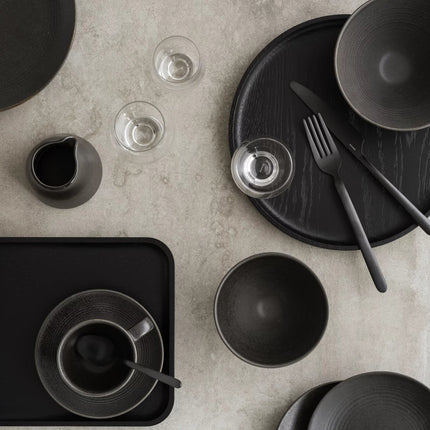 OKU round tray/tray Black (small)