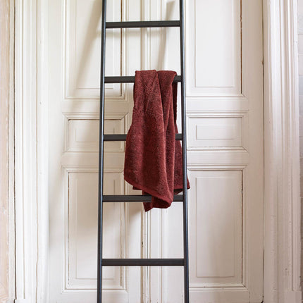 Scala per asciugamani in legno MINK Black-09