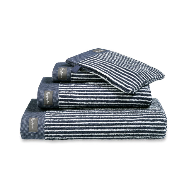 <tc>HOME</tc> Asciugamano 60x110 cm Petit Ligne Inchiostro Blu (set/3)