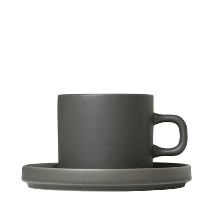 PILLAR 2 Kaffeetasse 200 ml mit Untertasse Agavengrün