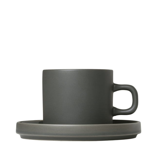 PILLAR 2 coffee cup 200 ml with saucer Agave Green