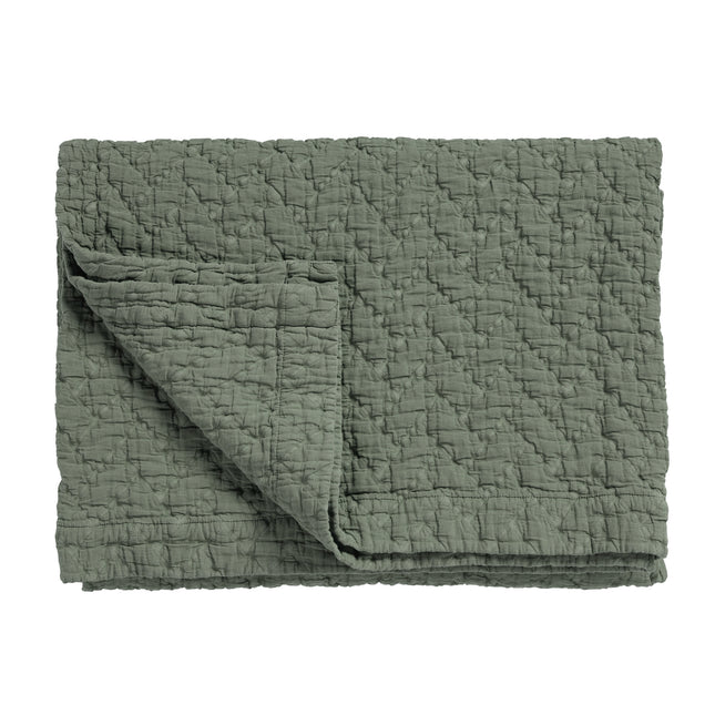 PURE 10 sengetæppe Sage Green 260x260 cm
