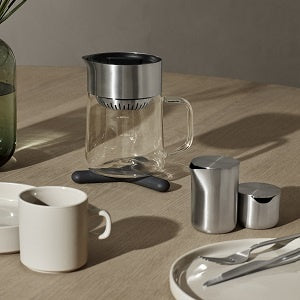 PILAR 2 coffee cups 200ml with Moonbeam saucer