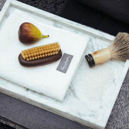 <tc>HOME</tc> Mouliné Off Black Gästehandtuch (Set/6)