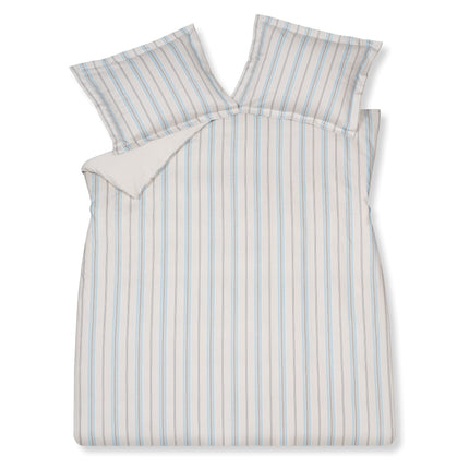 Housse de couette SERENE LINES Bleu Poudre 140x220 cm