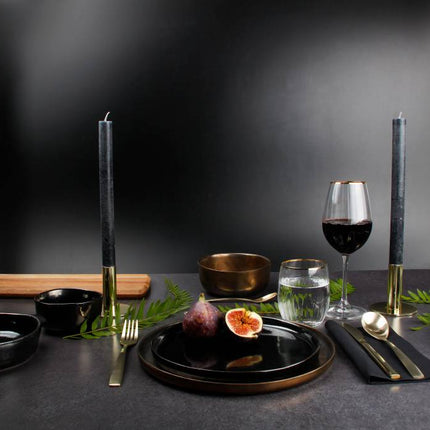 Kom 10 cm BLACK&GOLD zwart (set/4)