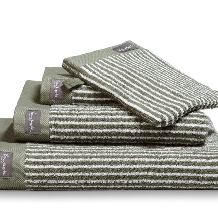 HOME handdoek 60x110 cm Petit Ligne Olive (set/3)