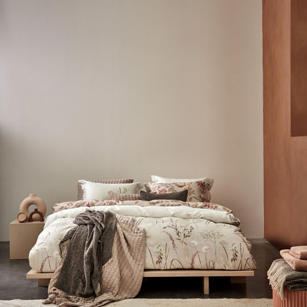 Bettbezug CASHMERE GLOW Leinen 140x220 cm (Satin-Baumwolle)