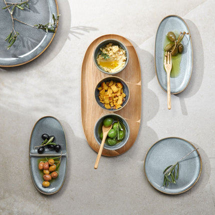 SAISONS flat plate oval 20 cm Denim
