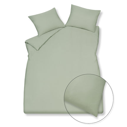 Copripiumino <tc>HOME</tc> 98 Verde fumo 140x220 cm (Tencel satinato)