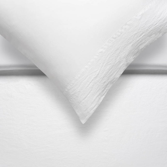 PURE 07 funda nórdica 240x200/220 cm Blanco (lino/algodón satinado)