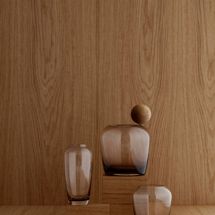 LETA vase medium Smoke (set/2)