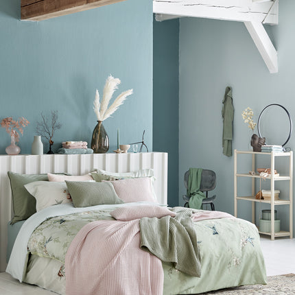 <tc>HOME</tc> Couvre-lit piqué vert olive clair 160 x 250 cm