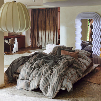 Dynebetræk PURE 74 Stone 200x220 cm (satin)