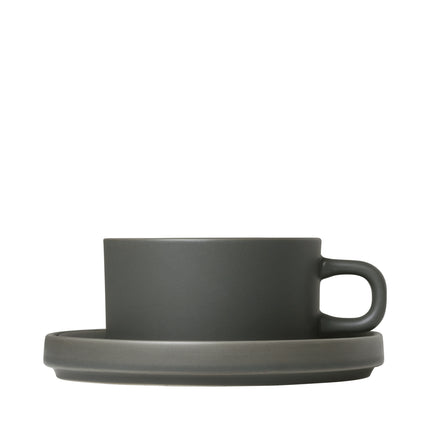 SÄULE 2 Teetassen 170 ml mit Untertasse Agavengrün