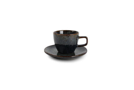 MIELO mokkakop en schotel 100 ml sapphire (set/4)