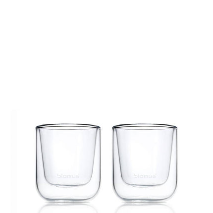 Doppelwandiges Glas NERO Espresso (Set/2)