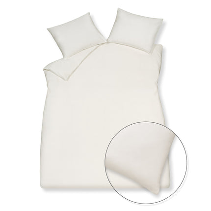 housse de couette <tc>HOME</tc> 98 Blanc cassé 140x220 cm (satin Tencel)