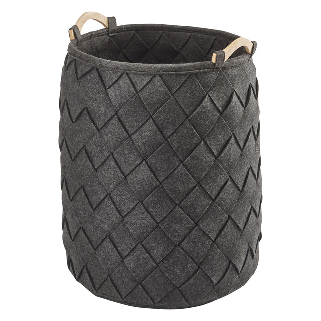 Cesto para la ropa sucia AMY Gris oscuro