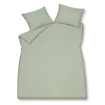 Copripiumino <tc>HOME</tc> 98 Verde fumo 140x220 cm (Tencel satinato)