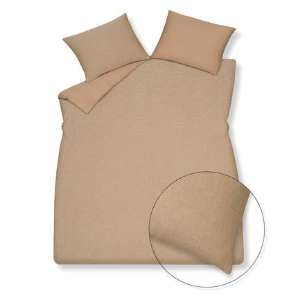 Housse de couette PURE 85 Praliné 140x220 cm